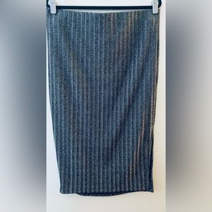 Black and silver skirt